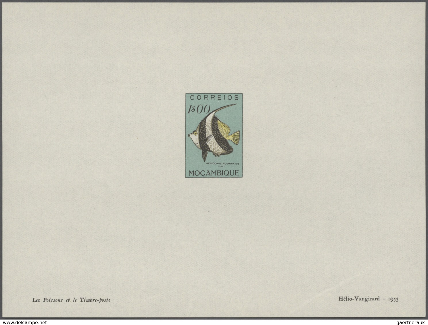 Thematik: Tiere-Fische / animals-fishes: 1955, France. "LES OISEAUX et le Timbre-Poste par F.-E. Hou