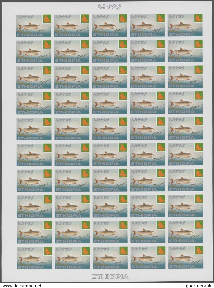 Thematik: Tiere-Fische / Animals-fishes: 1985, Ethiopia. Progressive Proofs Set Of Sheets For The Co - Poissons