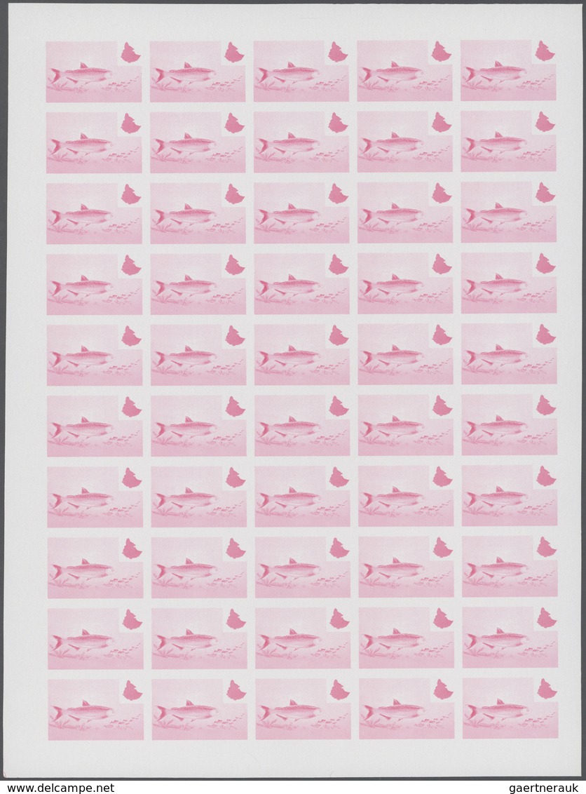 Thematik: Tiere-Fische / Animals-fishes: 1985, Ethiopia. Progressive Proofs Set Of Sheets For The Co - Poissons