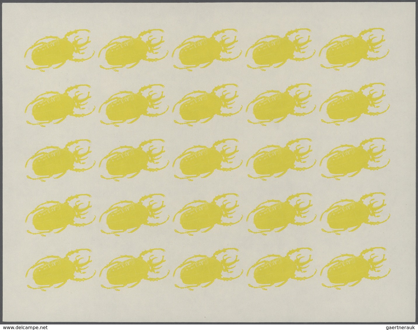 Thematik: Tiere-Insekten / animals-insects: 1970, Burundi. Progressive proofs set of sheets for the