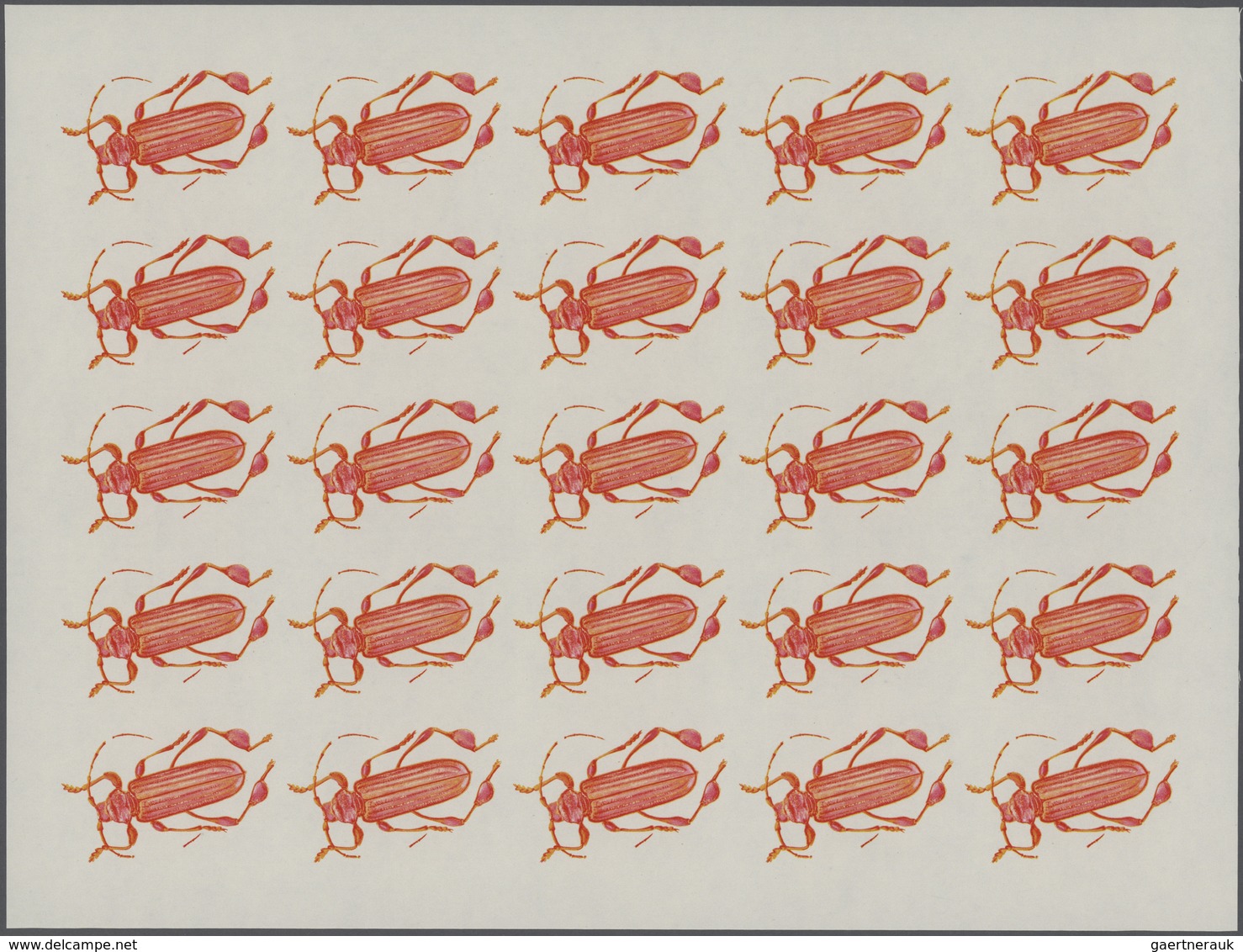 Thematik: Tiere-Insekten / animals-insects: 1970, Burundi. Progressive proofs set of sheets for the