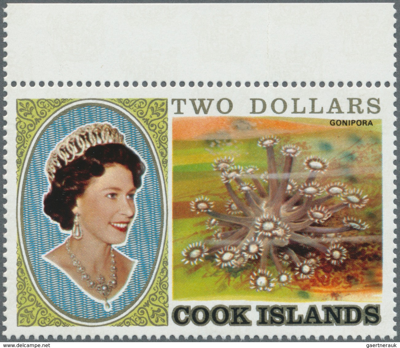 Thematik: Tiere-Meerestiere / Animals-sea Animals: 1981, COOK ISLANDS: Definitive Issue ‚Sea Life‘ $ - Vie Marine