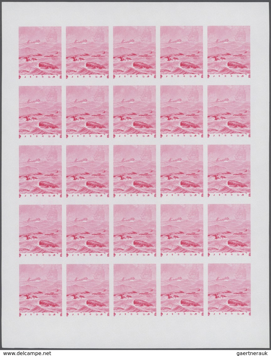 Thematik: Tiere-Meerestiere / Animals-sea Animals: 1983, Penrhyn. Progressive Proofs Set Of Sheets F - Mundo Aquatico