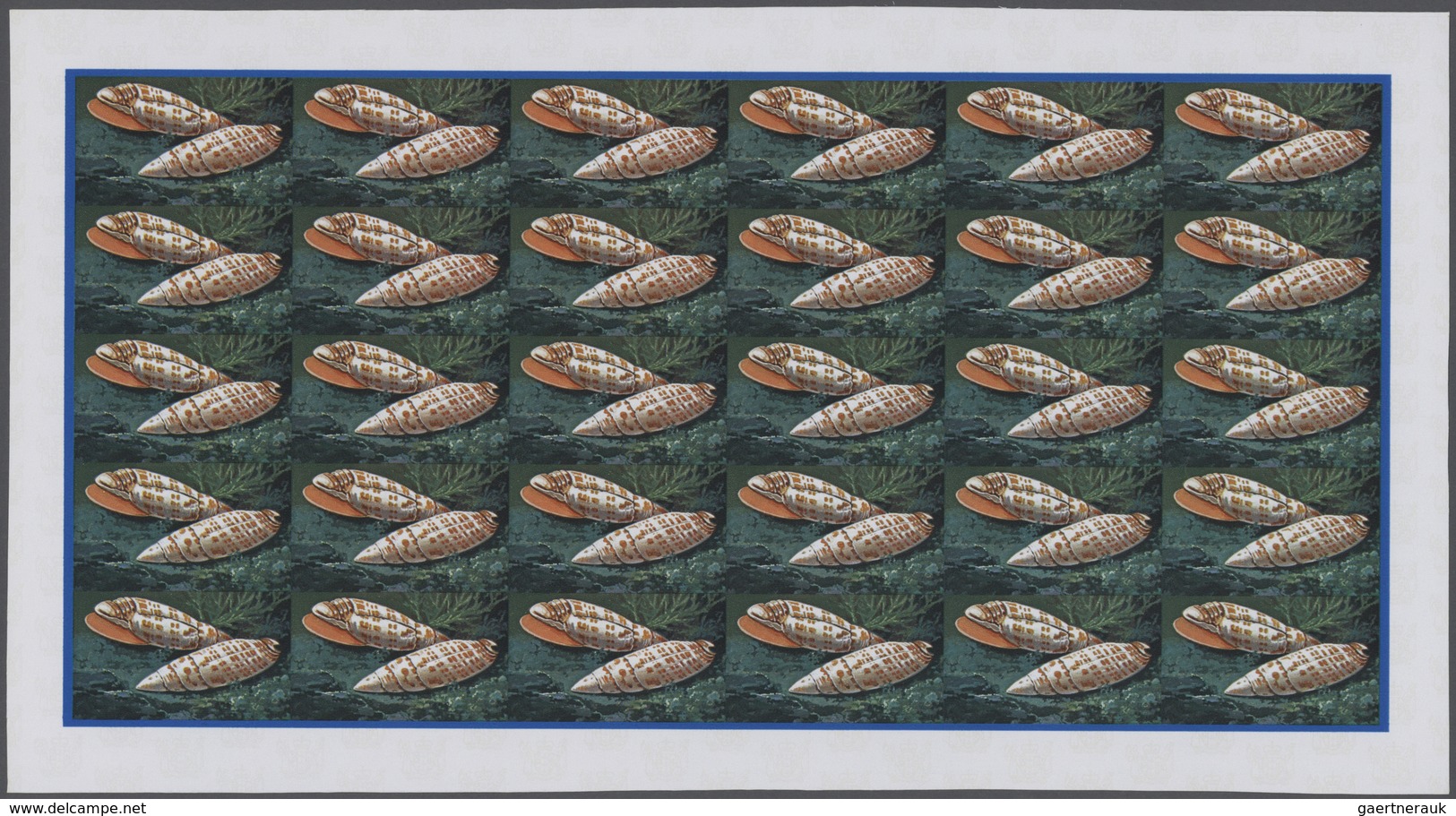 Thematik: Tiere-Meerestiere-Muscheln / Animals-sea Animals-shells: 1974, Cook Islands. Progressive P - Conchas