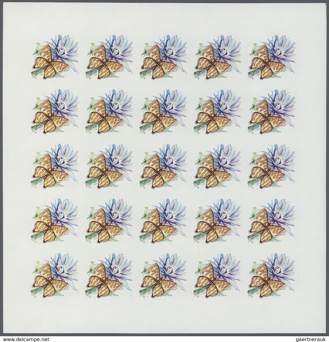 Thematik: Tiere-Schmetterlinge / Animals-butterflies: 1967 (May 31), Fujeira. Progressive Proofs Set - Papillons
