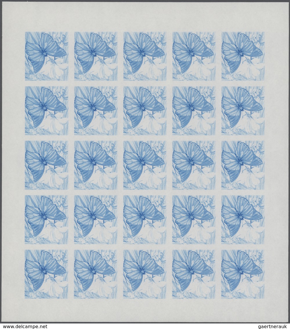 Thematik: Tiere-Schmetterlinge / animals-butterflies: 1968, Burundi. Progressive proofs set of sheet