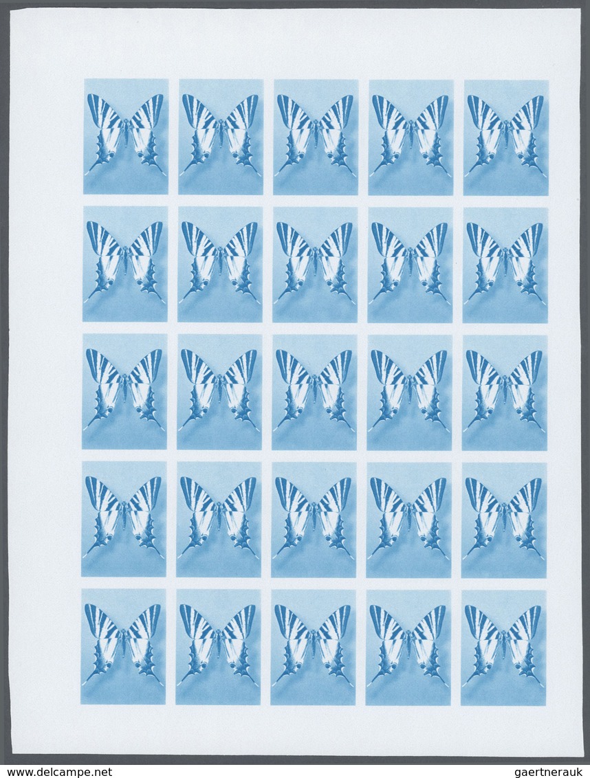 Thematik: Tiere-Schmetterlinge / Animals-butterflies: 1981, Morocco. Progressive Proofs Set Of Sheet - Papillons