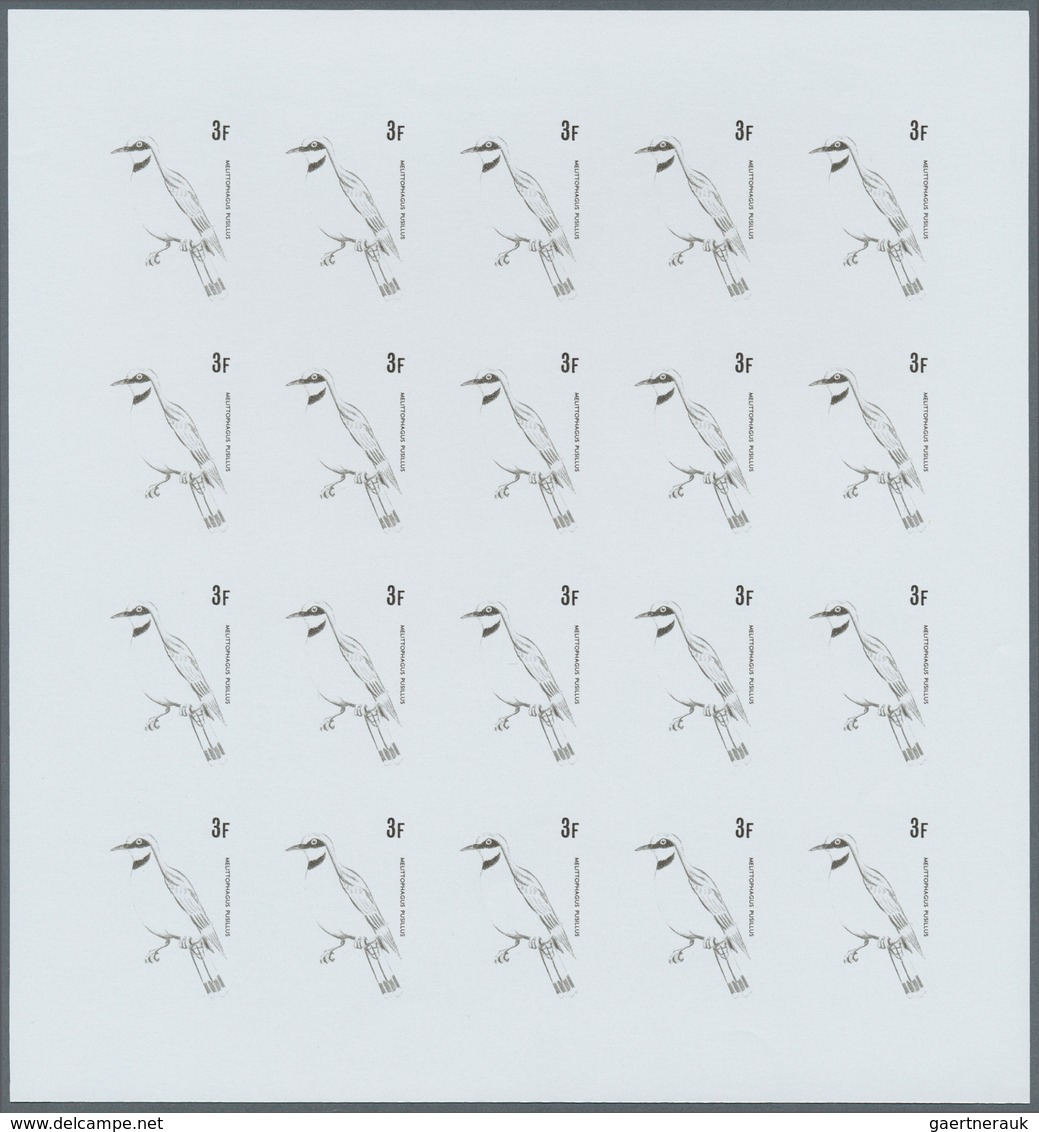 Thematik: Tiere-Vögel / Animals-birds: 1979, Burundi. Progressive Proofs Set Of Sheets For The BIRDS - Otros & Sin Clasificación