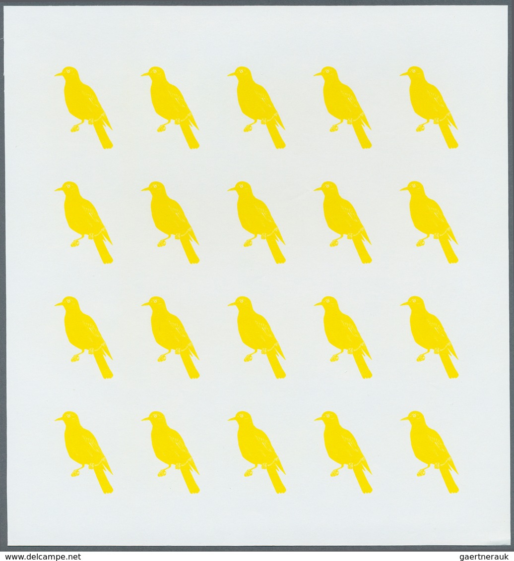 Thematik: Tiere-Vögel / animals-birds: 1979, Burundi. Progressive proofs set of sheets for the BIRDS