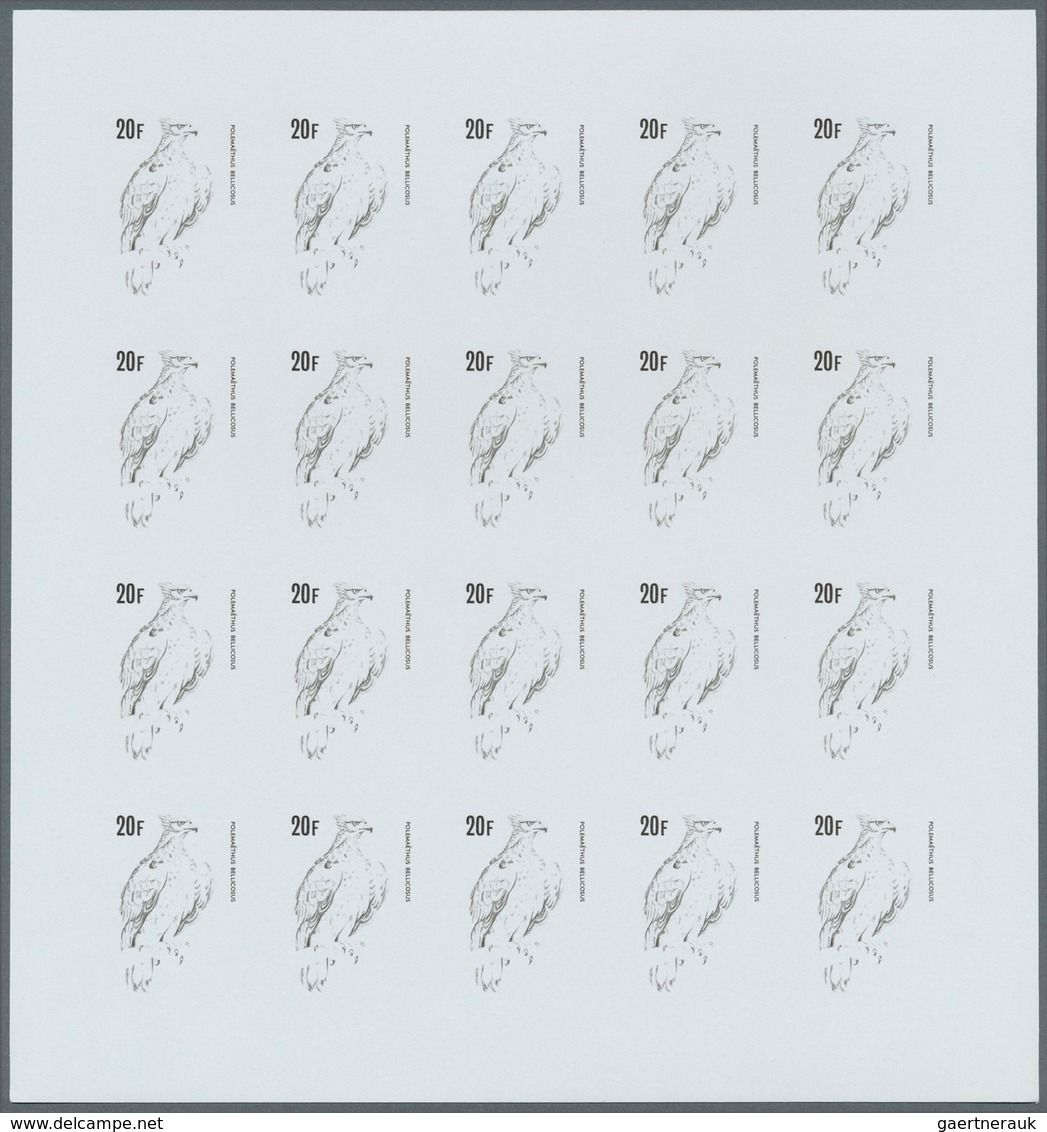 Thematik: Tiere-Vögel / animals-birds: 1979, Burundi. Progressive proofs set of sheets for the BIRDS