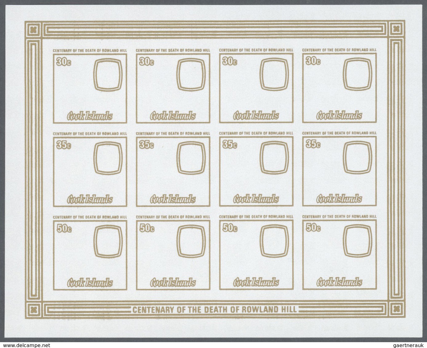 Thematik: Verkehr / Traffic: 1979, Cook Islands. Progressive Proofs For The Souvenir Sheet Of The Is - Other & Unclassified