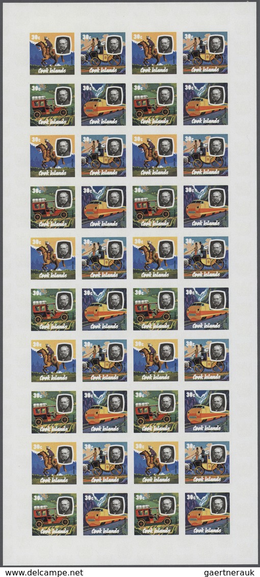 Thematik: Verkehr / Traffic: 1979, Cook Islands. Progressive Proofs Set Of Sheets For The Issue SIR - Sonstige & Ohne Zuordnung