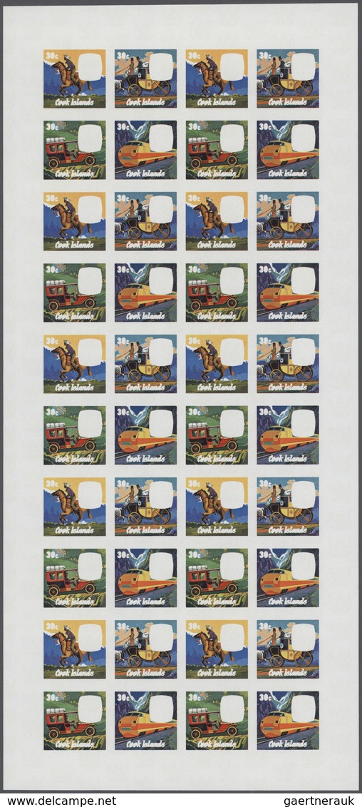 Thematik: Verkehr / Traffic: 1979, Cook Islands. Progressive Proofs Set Of Sheets For The Issue SIR - Otros & Sin Clasificación