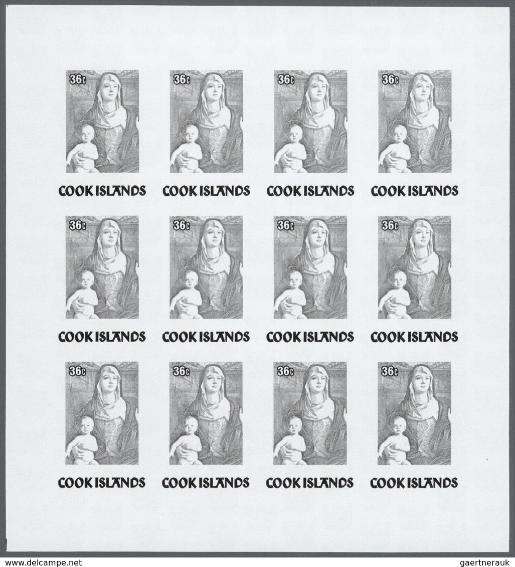 Thematik: Weihnachten / Christmas: 1984, Cook Islands. Progressive Proofs Set Of Sheets For The CHRI - Kerstmis