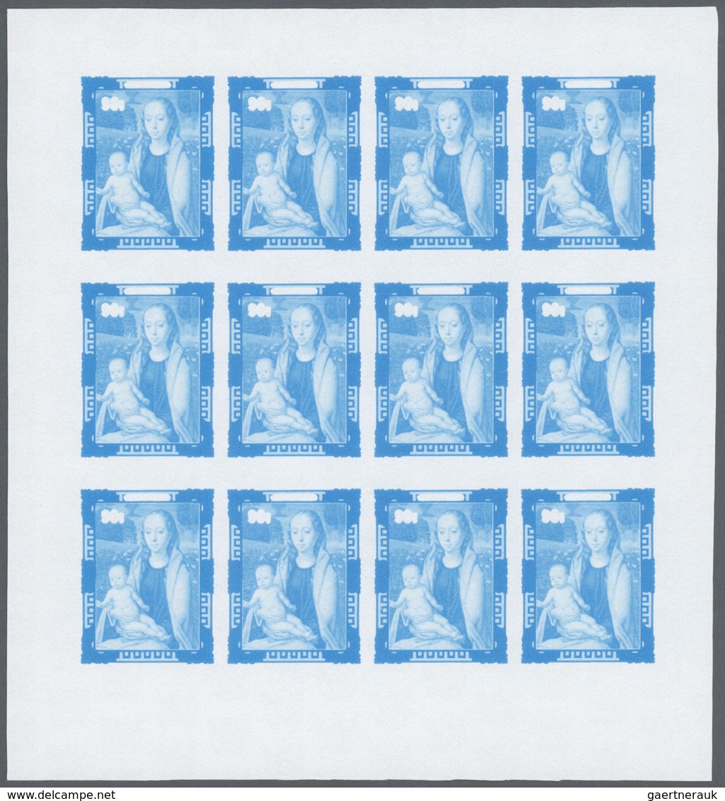 Thematik: Weihnachten / christmas: 1984, Cook Islands. Progressive proofs set of sheets for the CHRI