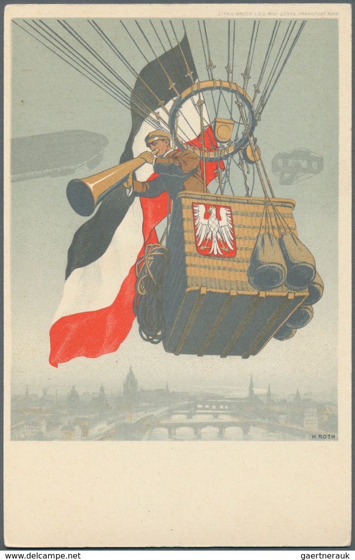 Thematik: Zeppelin / Zeppelin: 1909/1940, Saubere Partie Von 16 Privatganzsachen (15 Dt.Reich, 1 Bay - Zeppelins