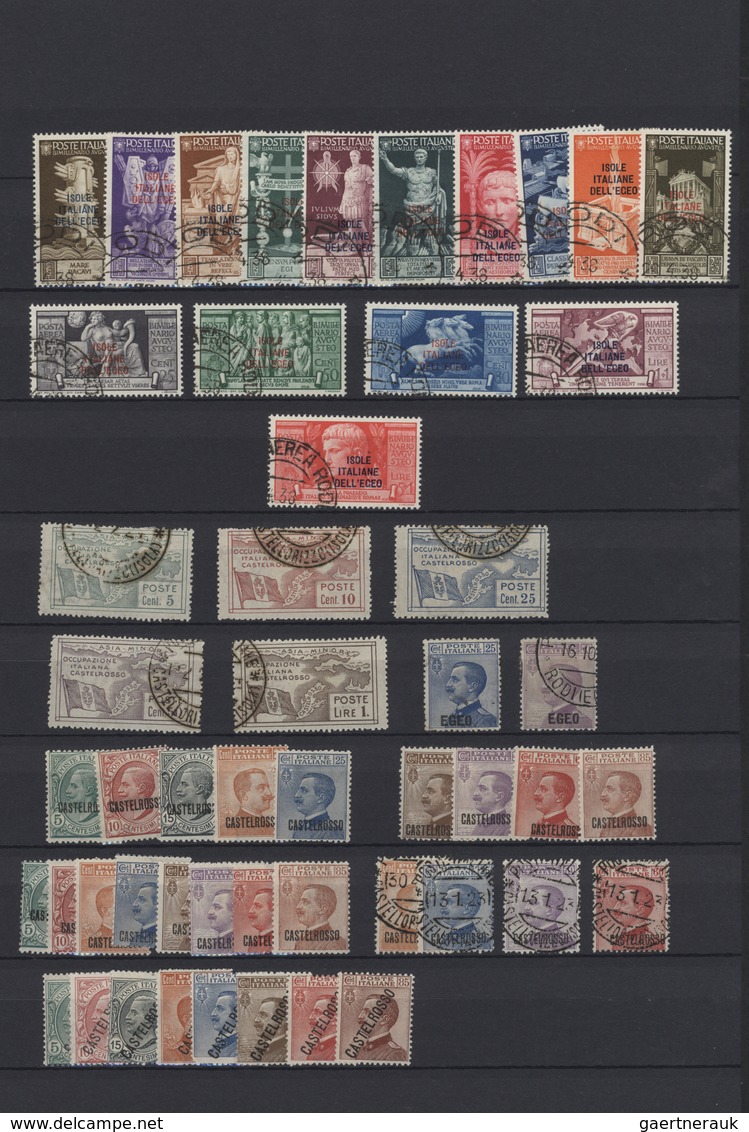 Ägäische Inseln: 1912/1940 (ca.), Assortment Of Apprx. 350 Stamps On Stockpages, Incl. General Issue - Egée