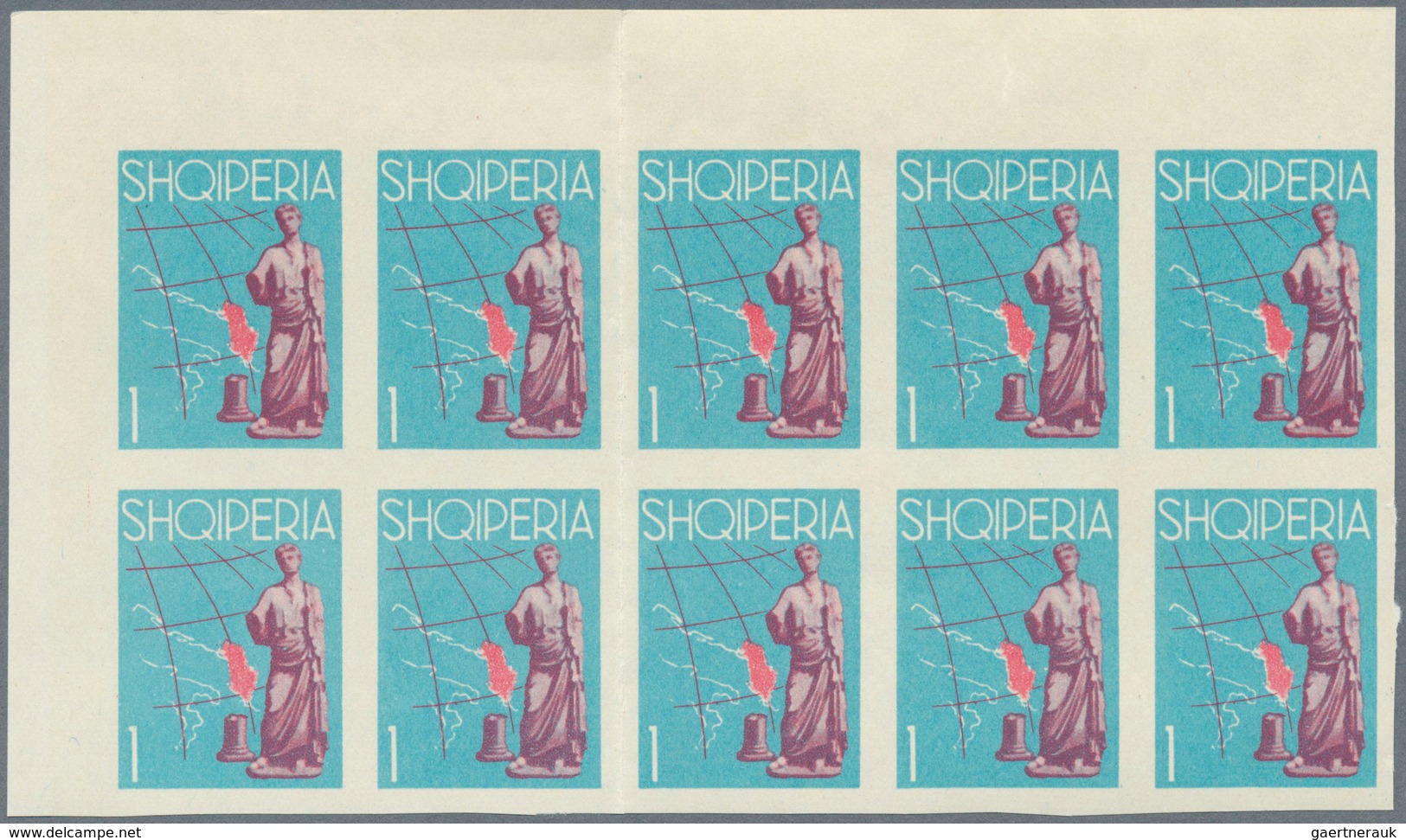 Albanien: 1962, "EUROPA" - Each 50 Complete Sets In Blocks Of 15 And 10 And Sheet Parts, Mint Never - Albanie