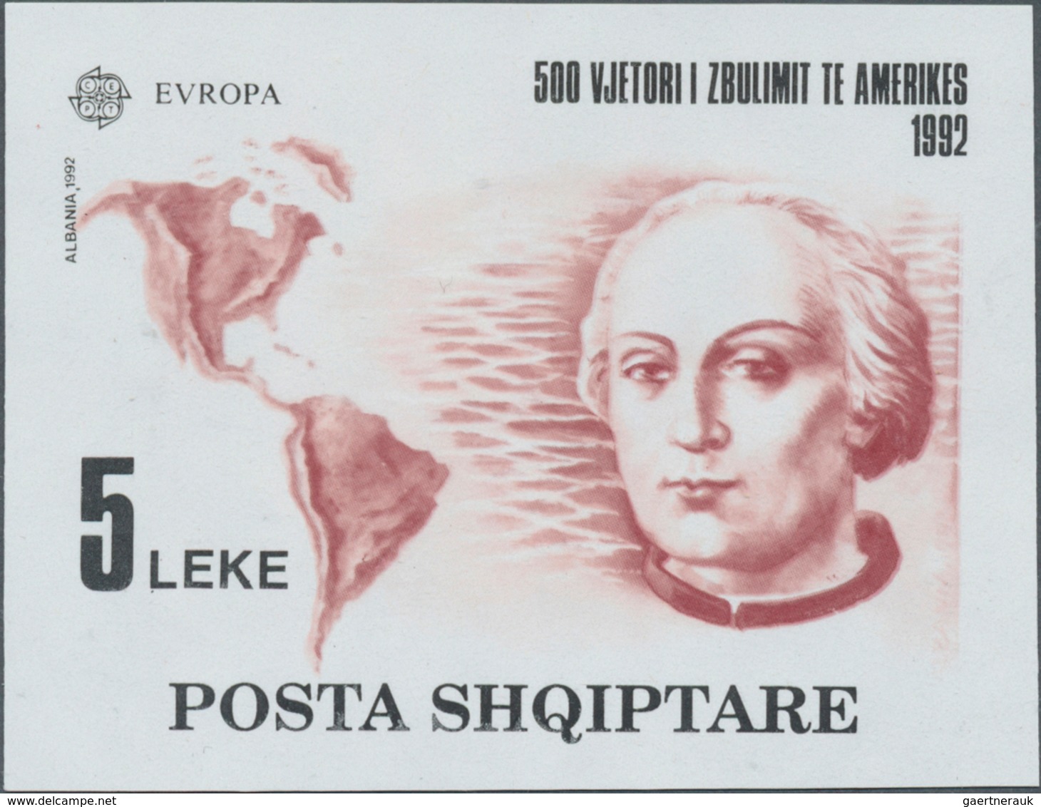 Albanien: 1992, Europa-CEPT '500. Jahrestag Der Entdeckung Von Amerika Durch Kolumbus' Bestand Von 4 - Albanie