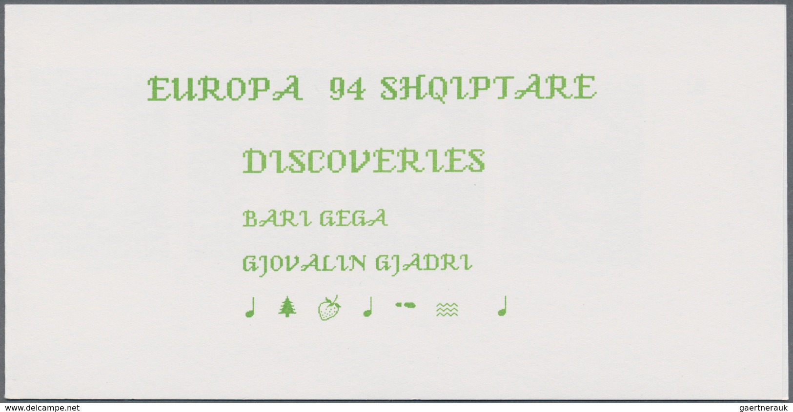 Albanien: 1992/1999, Stock Of The Europa Issues In The Following Amounts: 1992 (Michel No. 2510/2511 - Albania