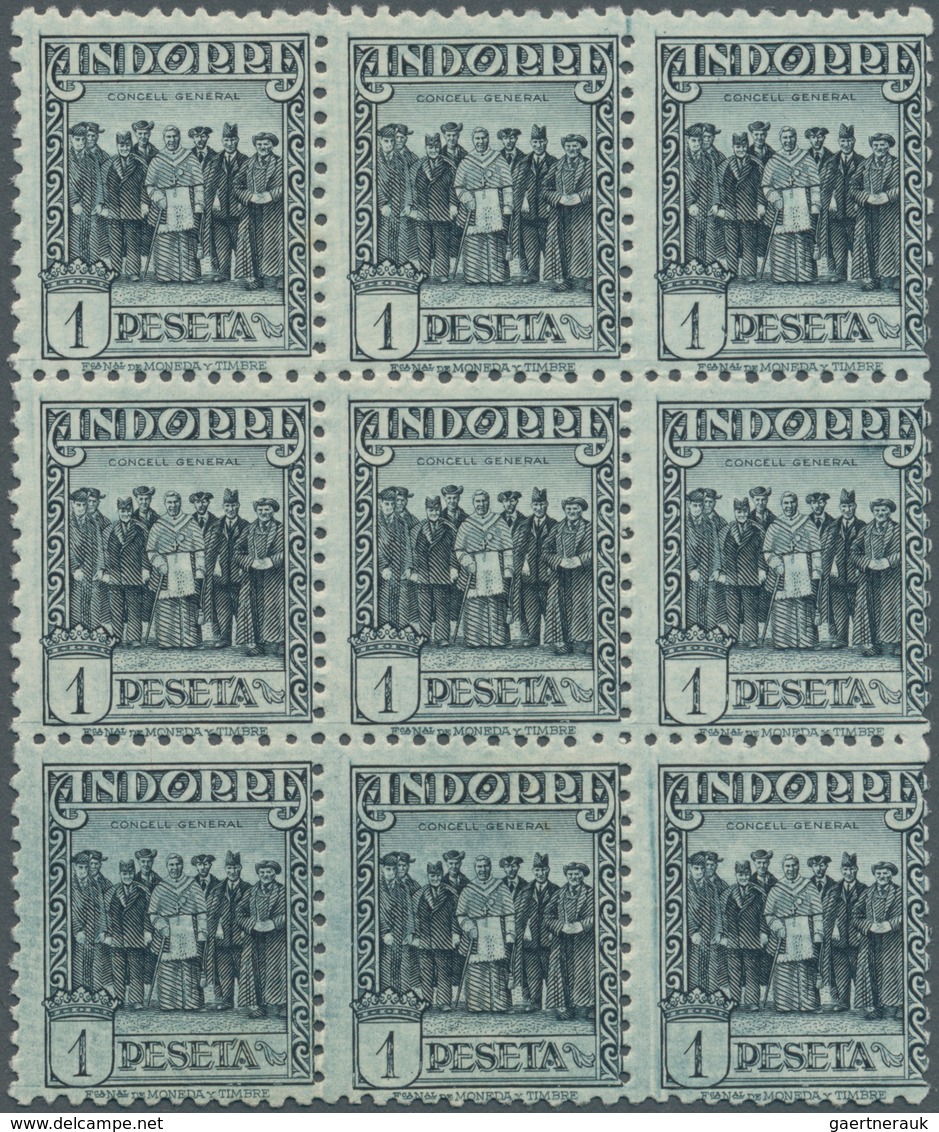 Andorra - Spanische Post: 1929, Definitive Issue 1pta. Greyish Blue ‚Andorra Government‘ Perf. 11½ I - Otros & Sin Clasificación