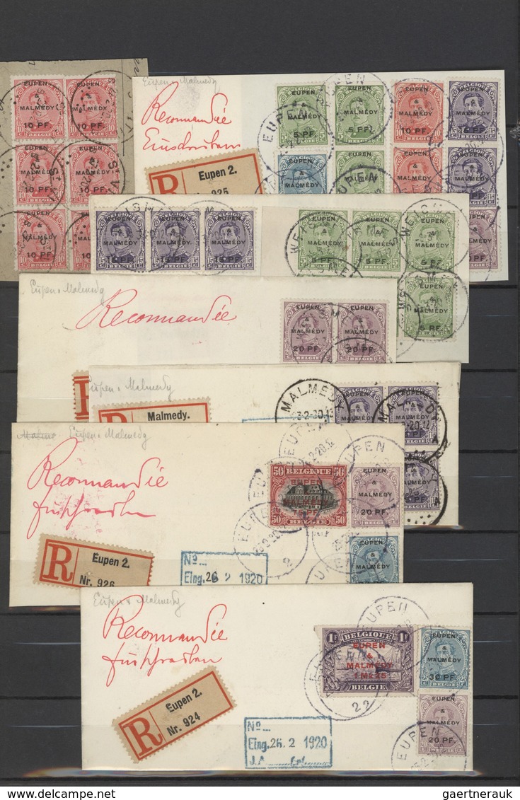 Belgien: 1849/1920, Collection/assortment Of Apprx. 320 Stamps On Stockpages, From Medaillons/semi-c - Otros & Sin Clasificación