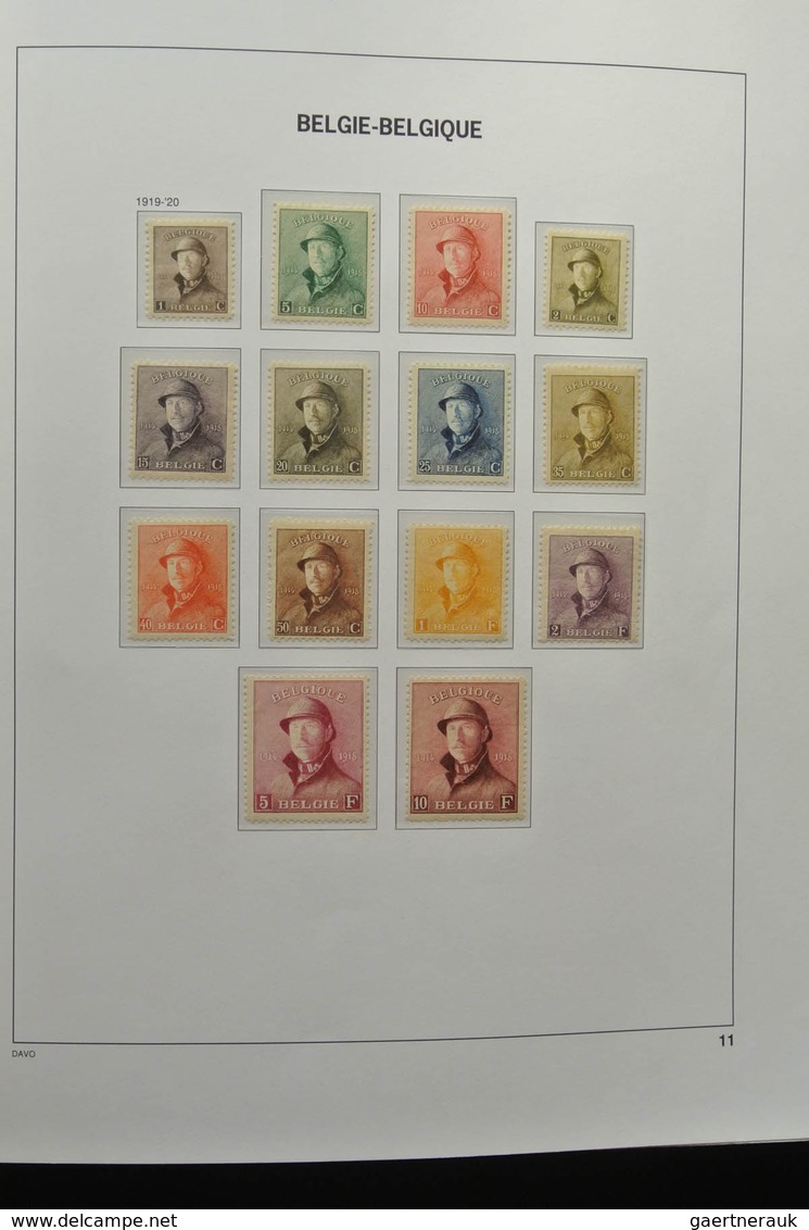 Belgien: 1849/1952: Almost Complete, Mostly MNH And Mint Hinged Collection Belgium 1849-1952 In Davo - Other & Unclassified