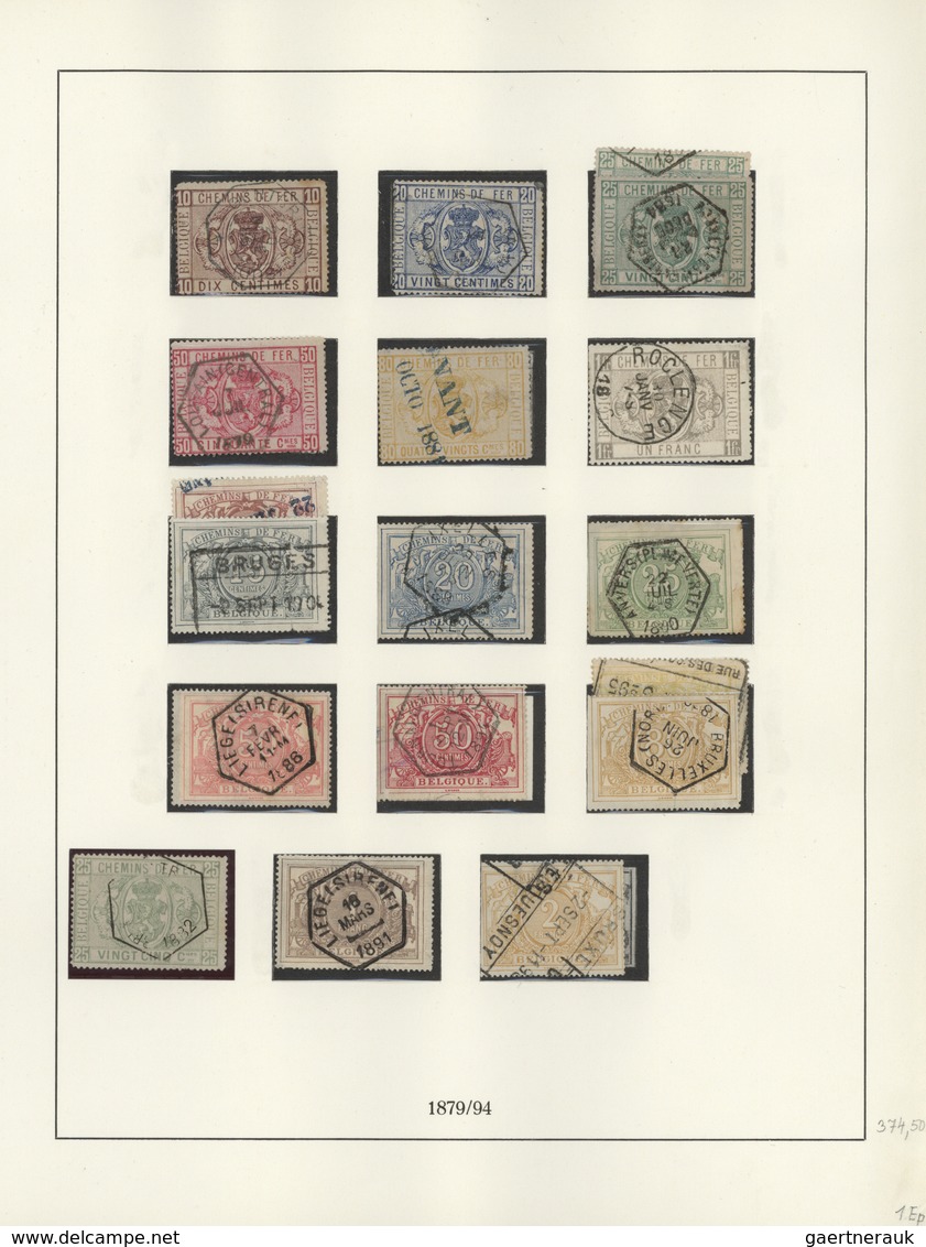 Belgien: 1879/1980, Multi-sided Collection In A Lindner Binder, From Some German Occupation WWI, Pre - Otros & Sin Clasificación