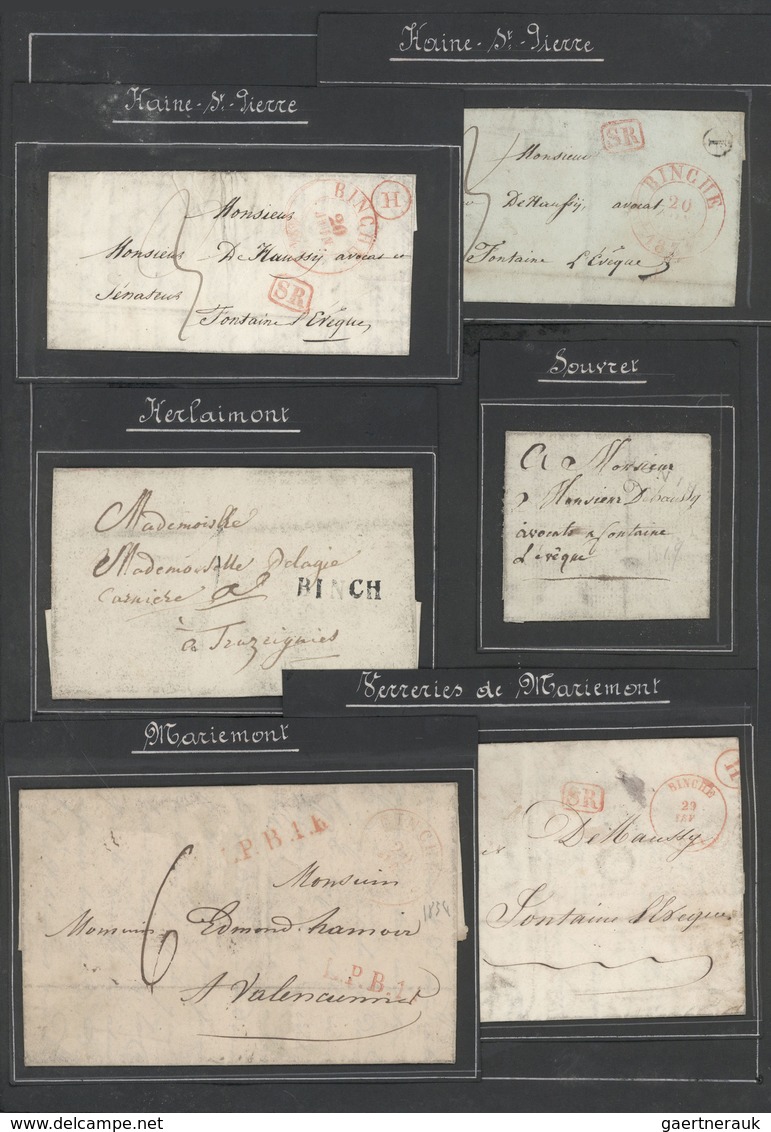 Belgien - Stempel: BINCHE, 1750/1860 ca., very comprehensive accumulation of a business corresponden