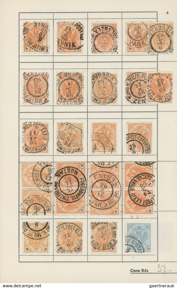 Bosnien Und Herzegowina: 1879/1918, Used And Mint Acumulation/collection Of Apprx. 2280 Stamps, Neat - Bosnia Herzegovina