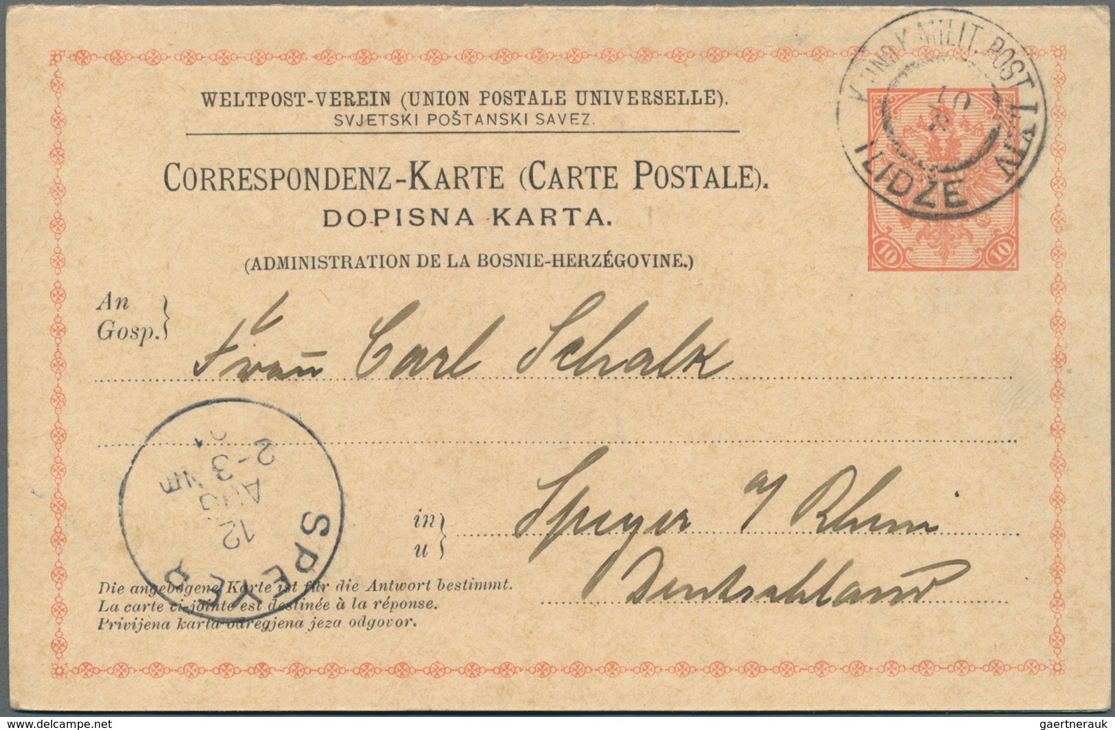 Bosnien Und Herzegowina - Ganzsachen: 1886/1915, Assortment Of Apprx. 40 Used And Unsued Stationerie - Bosnie-Herzegovine