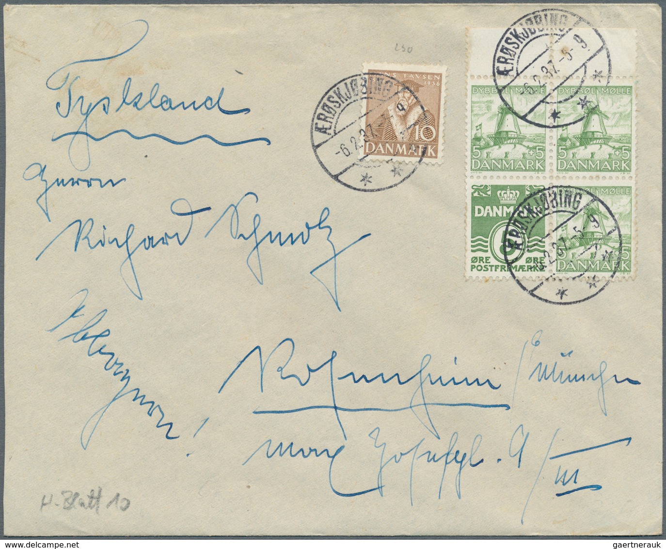 Dänemark: 1835/1969, Sammlung von insgesamt ca. 110 Belegen und einigen losen Marken, angefangen mit