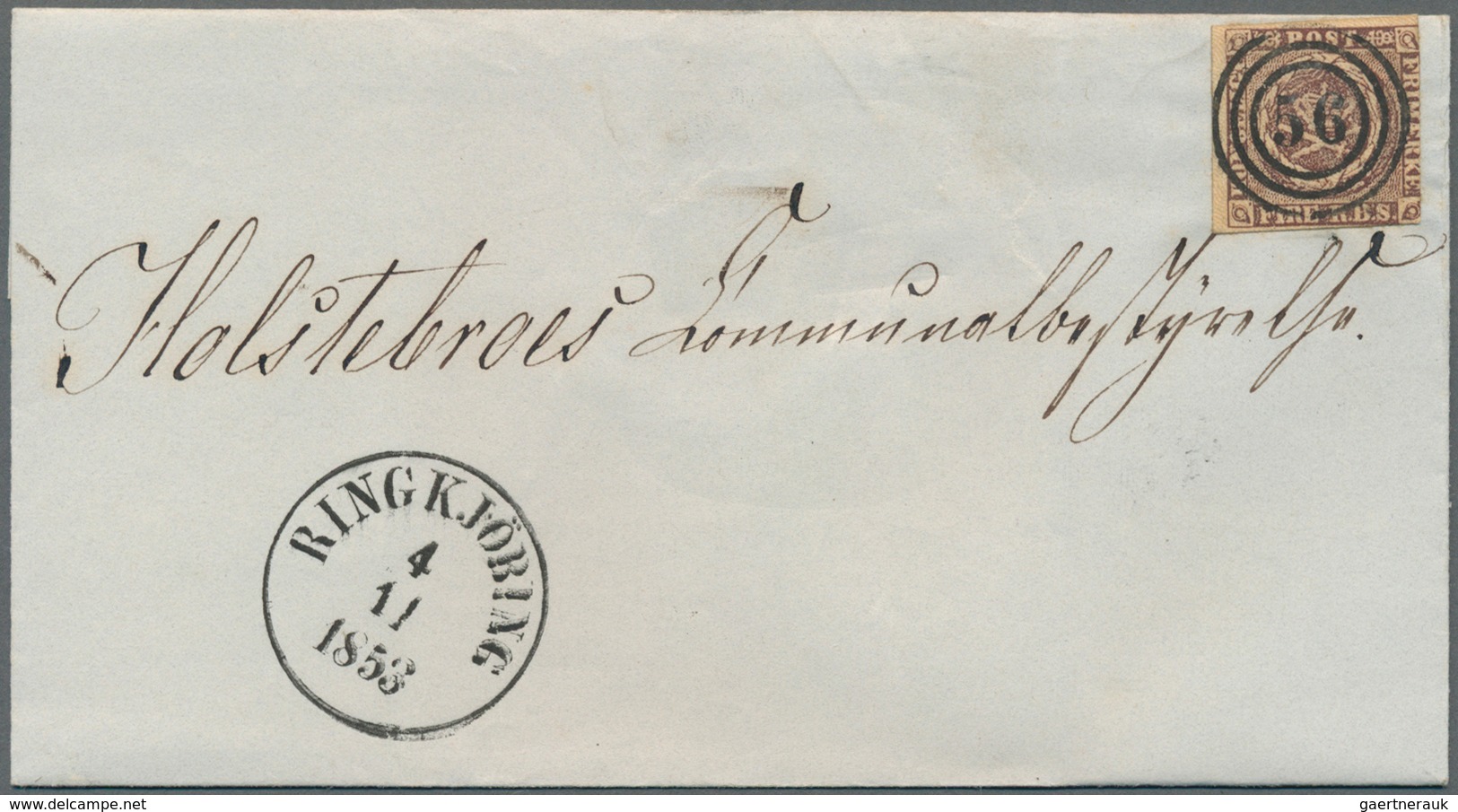 Dänemark: 1851, FIRE R.B.S., 19 Letters With Single Frankings With A Good Range Of Numeral And Town - Nuevos