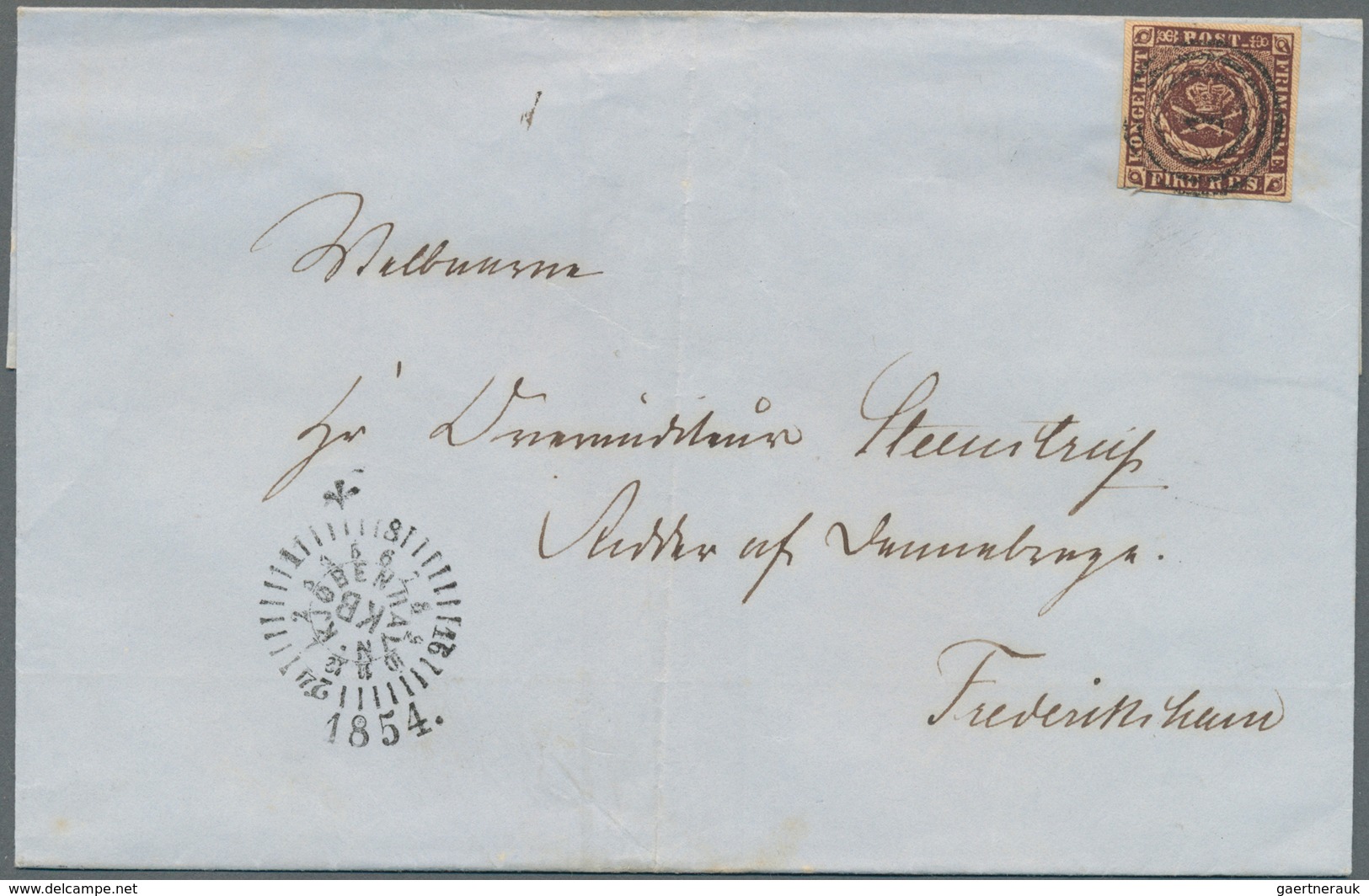 Dänemark: 1851, FIRE R.B.S., 19 Letters With Single Frankings With A Good Range Of Numeral And Town - Neufs