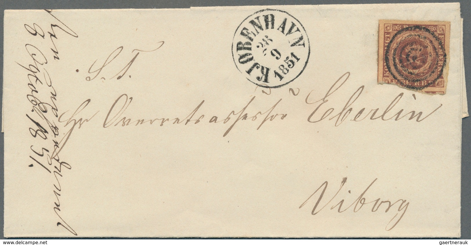 Dänemark: 1851, FIRE R.B.S., 19 Letters With Single Frankings With A Good Range Of Numeral And Town - Nuevos