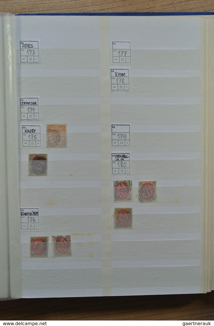 Dänemark: 1875: ca. 1875. Collection of ca. 1000 numeral cancels of Denmark, mostly on the numeral s