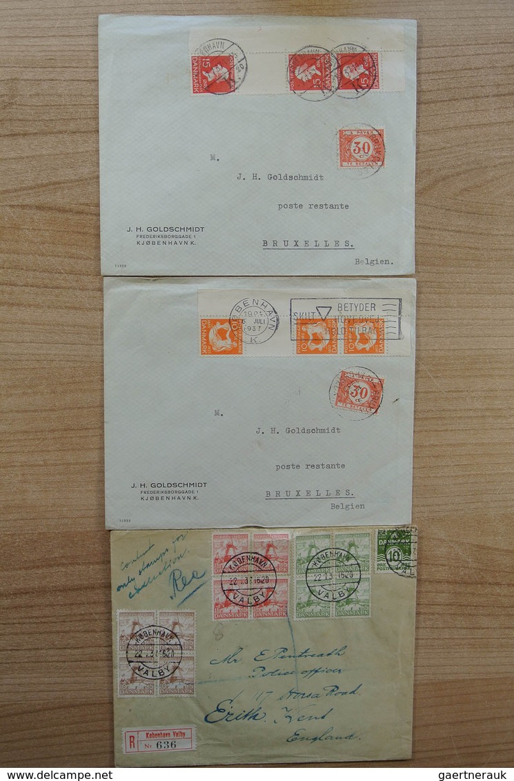 Dänemark: 1900-1980. Wonderful Variety Of Covers And First Day Covers, Also Announcement Sheets Of T - Nuevos