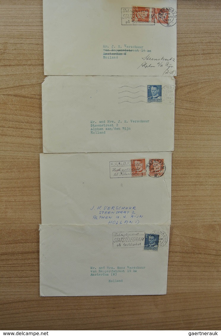 Dänemark: 1900-1980. Wonderful variety of covers and first day covers, also announcement sheets of t