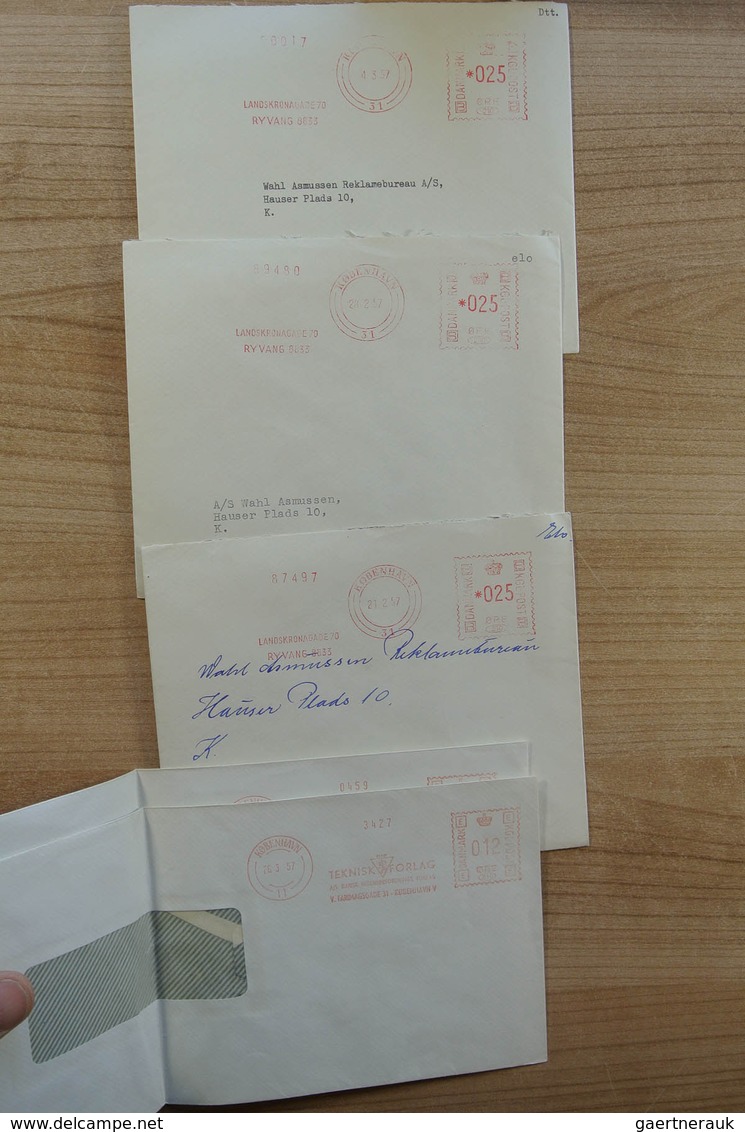 Dänemark: 1900-1980. Wonderful variety of covers and first day covers, also announcement sheets of t