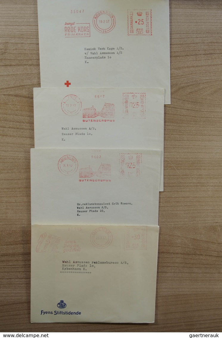 Dänemark: 1900-1980. Wonderful variety of covers and first day covers, also announcement sheets of t