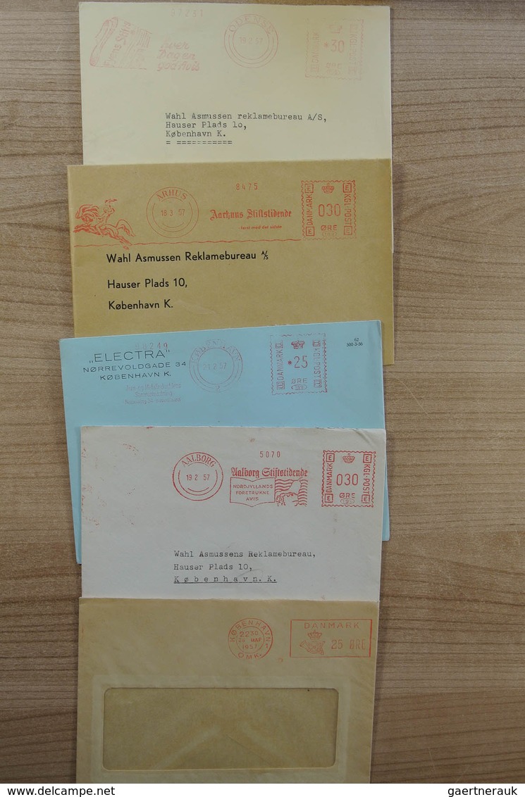 Dänemark: 1900-1980. Wonderful variety of covers and first day covers, also announcement sheets of t