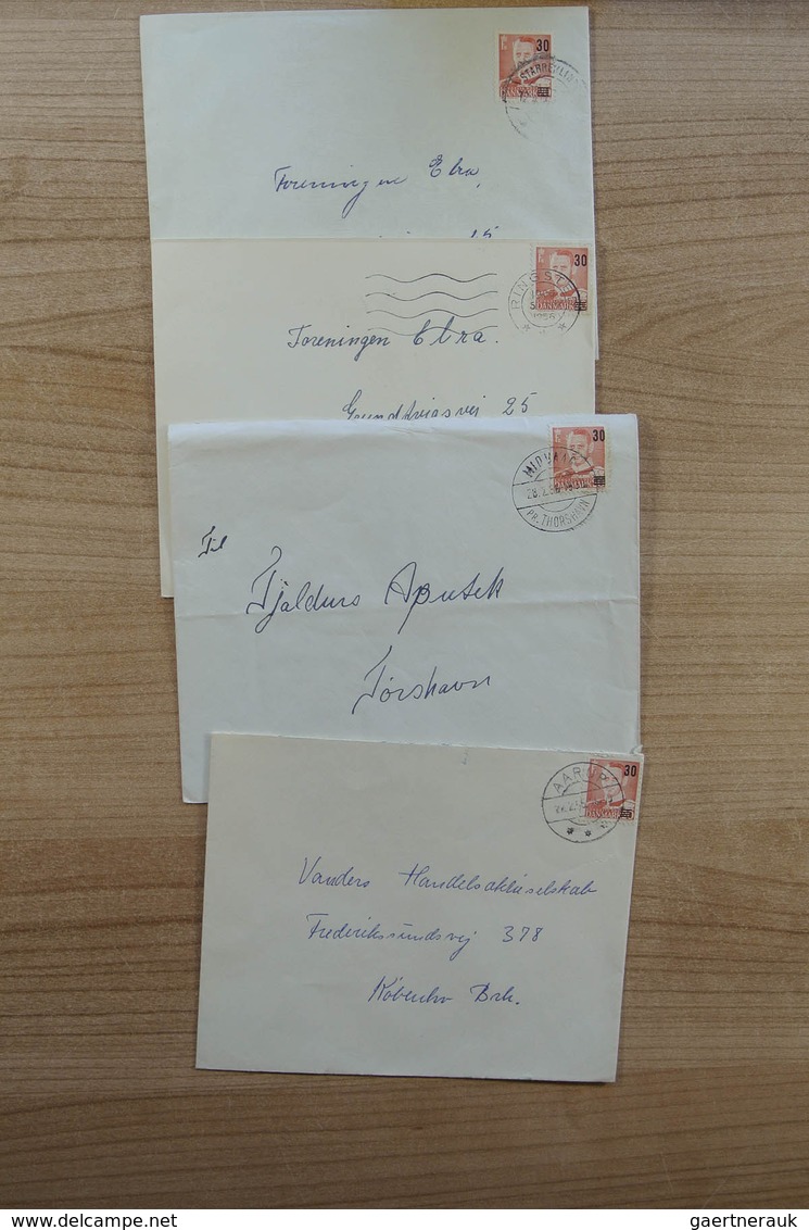 Dänemark: 1900-1980. Wonderful variety of covers and first day covers, also announcement sheets of t