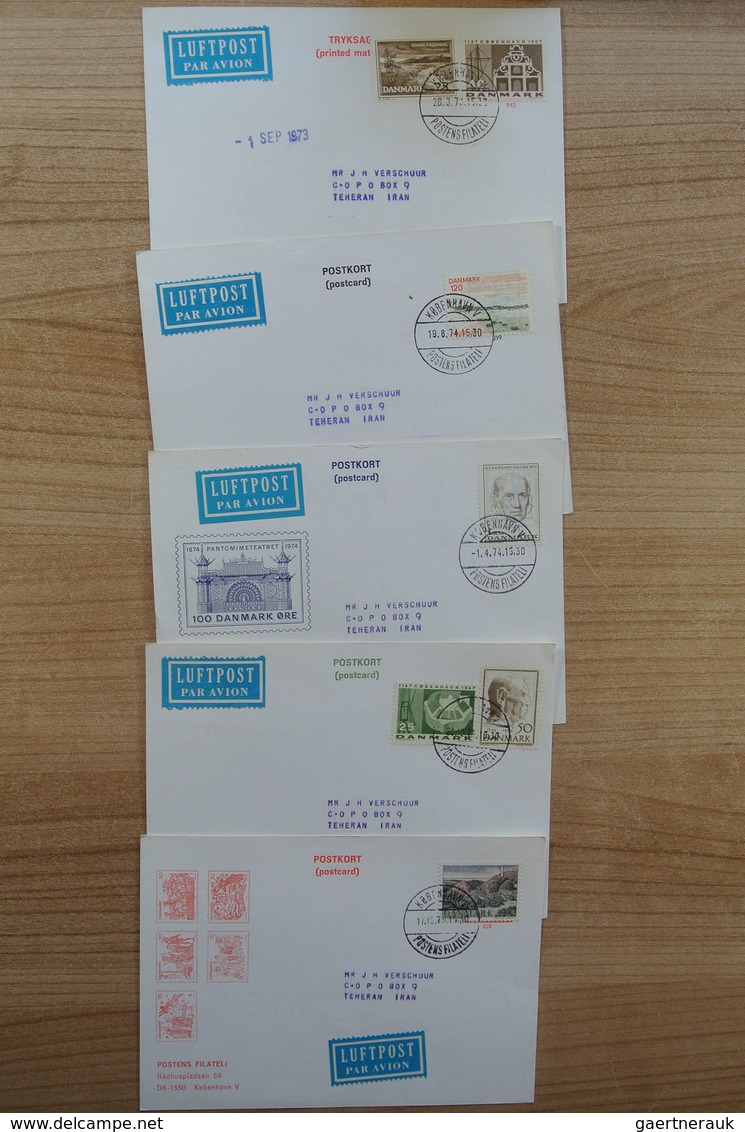 Dänemark: 1900-1980. Wonderful variety of covers and first day covers, also announcement sheets of t