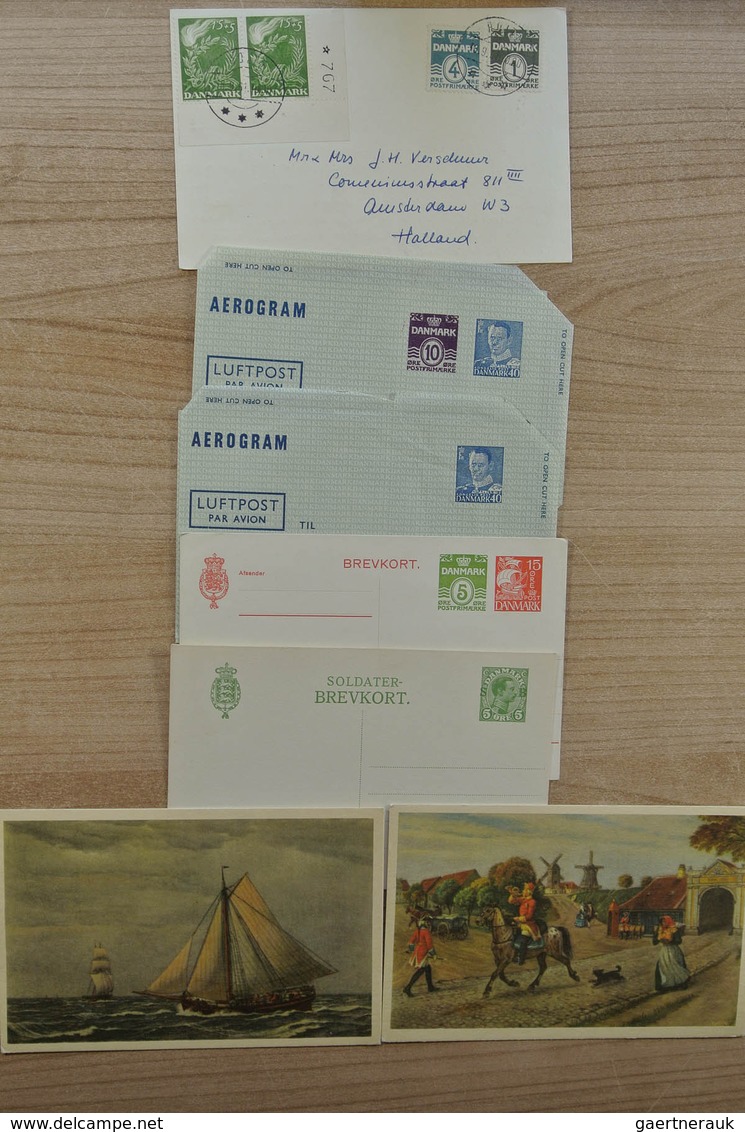 Dänemark: 1900-1980. Wonderful variety of covers and first day covers, also announcement sheets of t