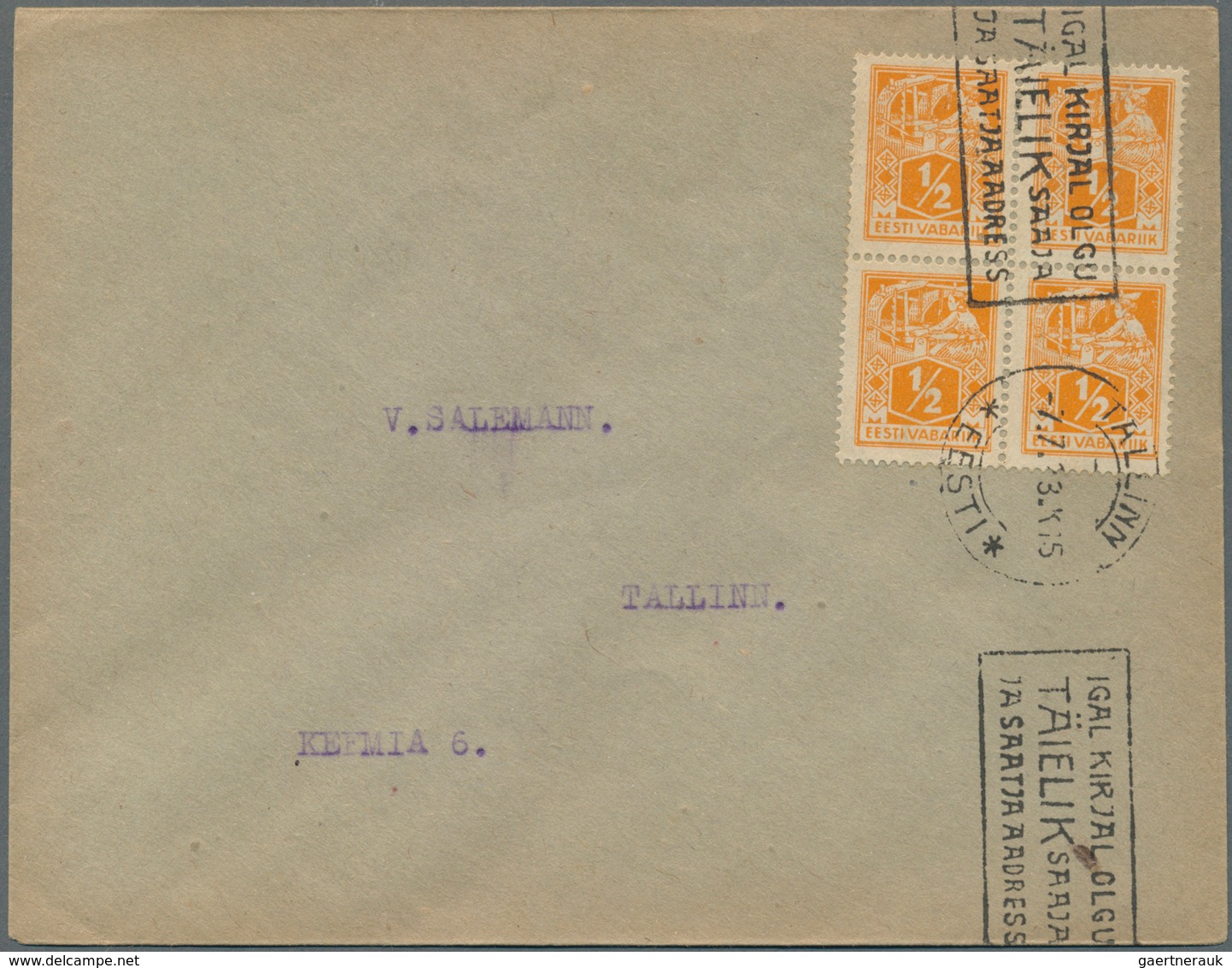 Estland: 1923/1940, Nine Better Covers And Cards Including 4 Train Post Offices , 2 Fdc And Also 6 S - Estonia