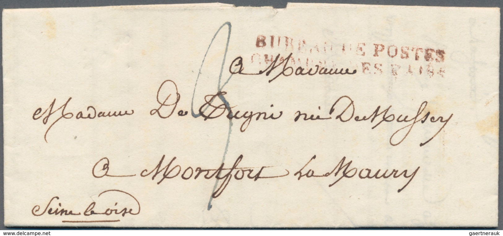 Frankreich - Vorphilatelie: 1720/1870 (ca.), enormous accumulation of apprx. 1.000 (roughly estimate