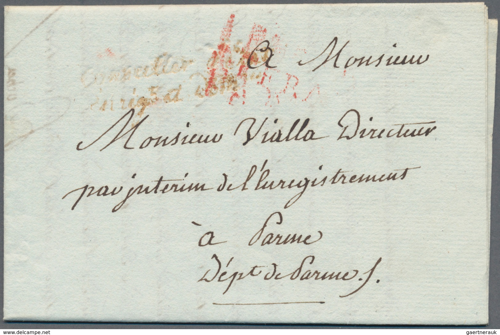Frankreich - Vorphilatelie: 1720/1870 (ca.), enormous accumulation of apprx. 1.000 (roughly estimate