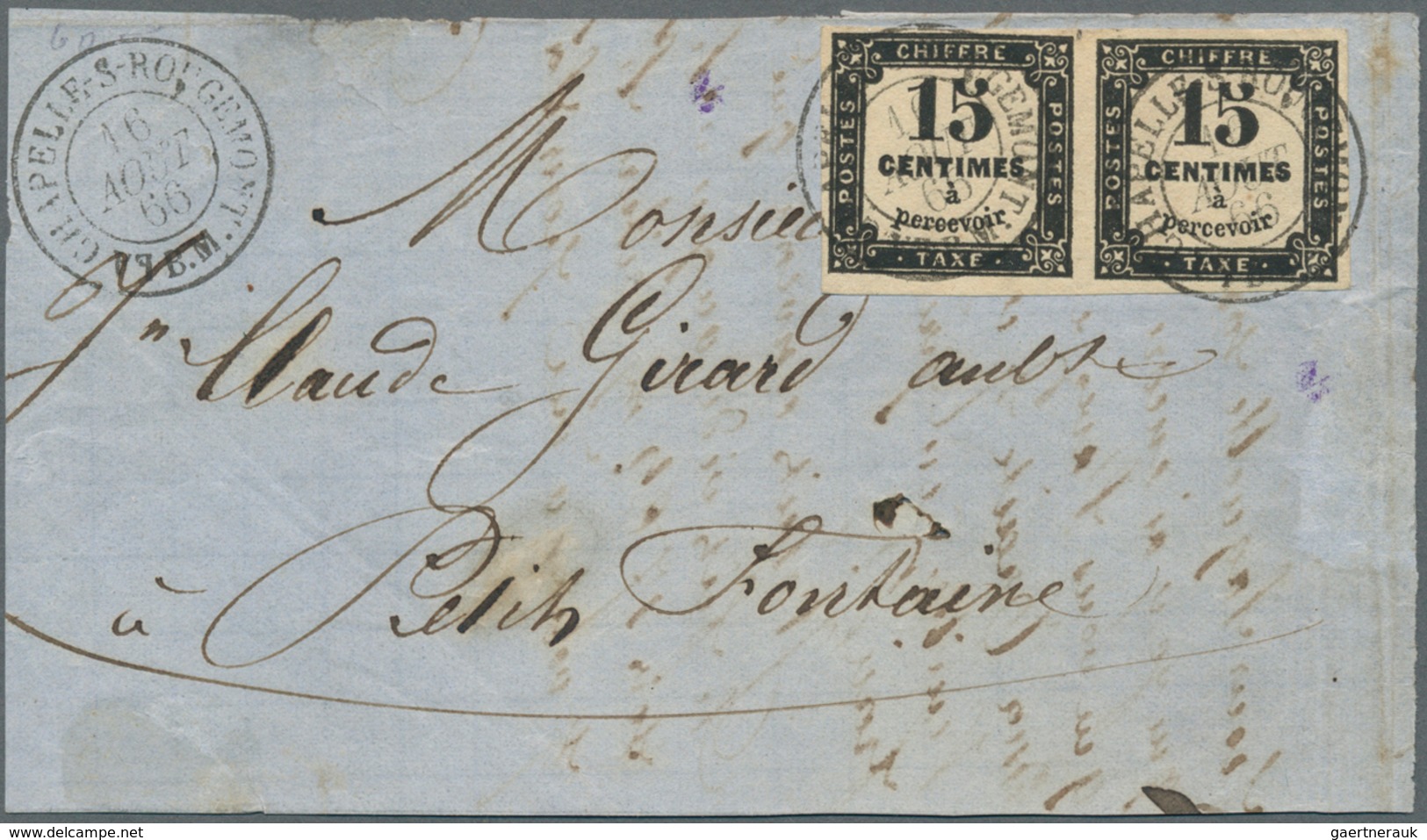 Frankreich: 1771/1944, Lot Of 17 Entires (plus A Large Fragment With Pair Postage Dues 15c. Black), - Autres & Non Classés