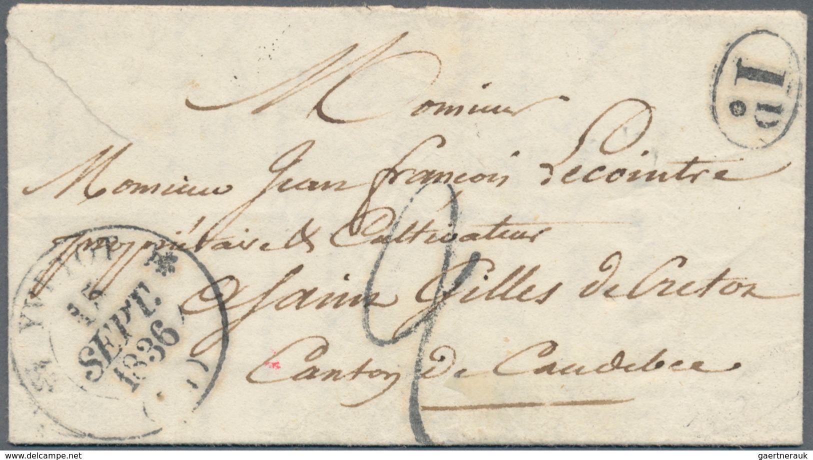 Frankreich: 1805/1866, 23 Vorphila- Und Markelosen Briefen In überwiegend Guter Qualität Mit Vielen - Autres & Non Classés