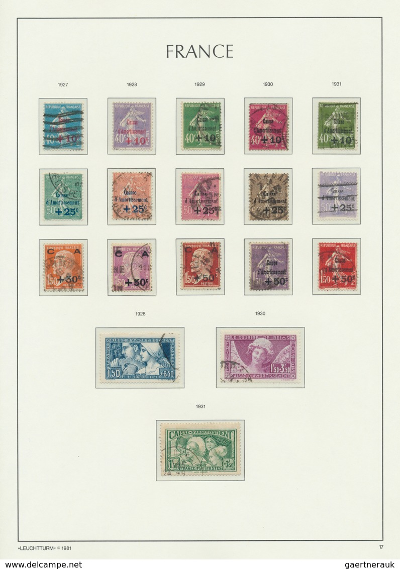 Frankreich: 1849/1980, used collection in two Lighthouse albums, slightly varied condition, comprisi